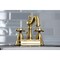 Kingston Brass KB1607AX Heritage 4" Centerset Bathroom Faucet, Brushed Brass KB1607AX - alternate 5